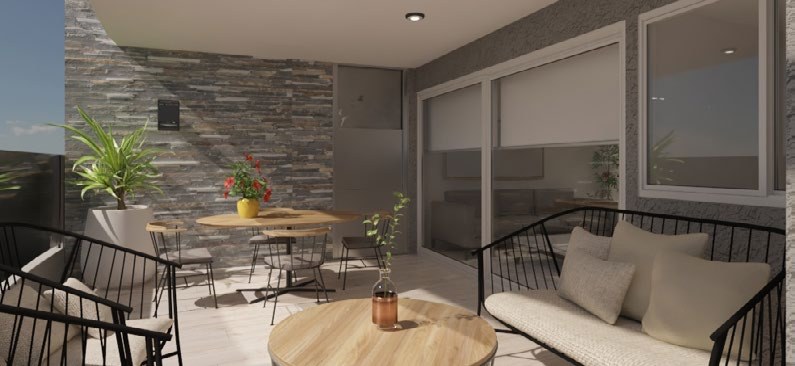 Semicubierto con living exterior